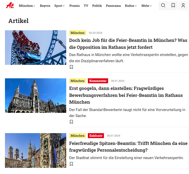 Abendzeitung - Isabel Strehle